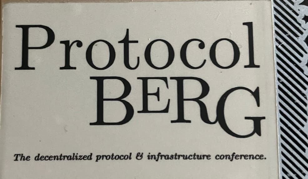 A poster advertising Protocol Berg
